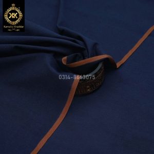 KK-07 Navy Blue Royal Summer Khaddar