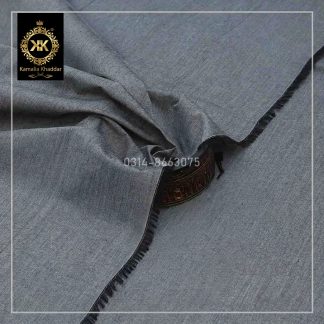 KKO-505 Surmai Grey Premium Organza Summer Khaddar
