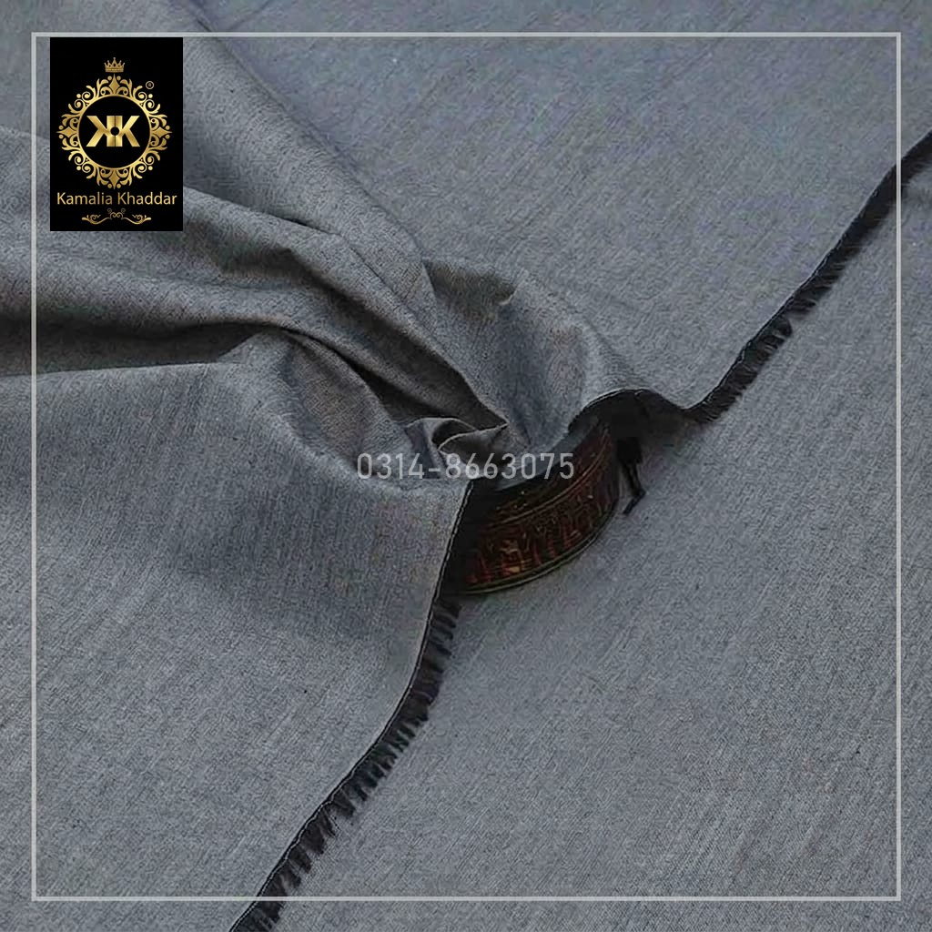 KKO-505 Surmai Grey Premium Organza Summer Khaddar