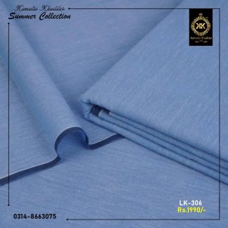 LK-306 Sky Blue Premium Summer Lawn Khaddar