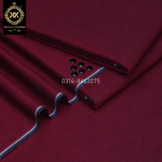 LK-283 MEHROON PREMIUM SUMMER LAWN KHADDAR