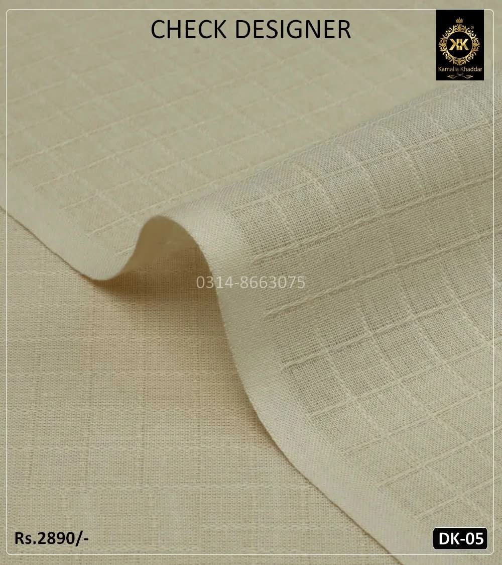 DK-05 Check Designer Summer Khaddar